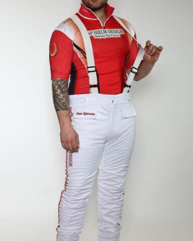 Fleece trotting trousers high model man